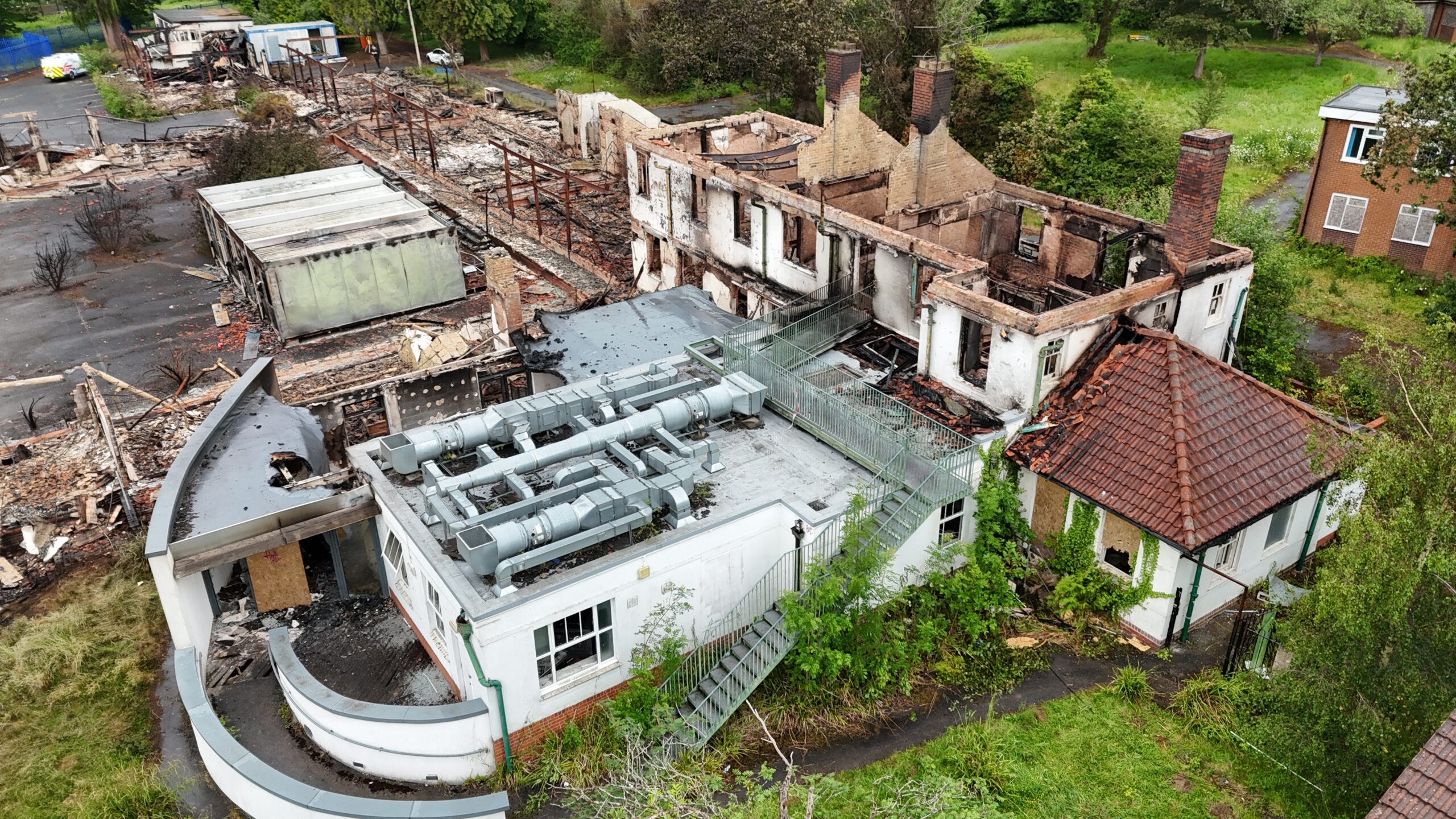 Drone survey of commercial building and roof